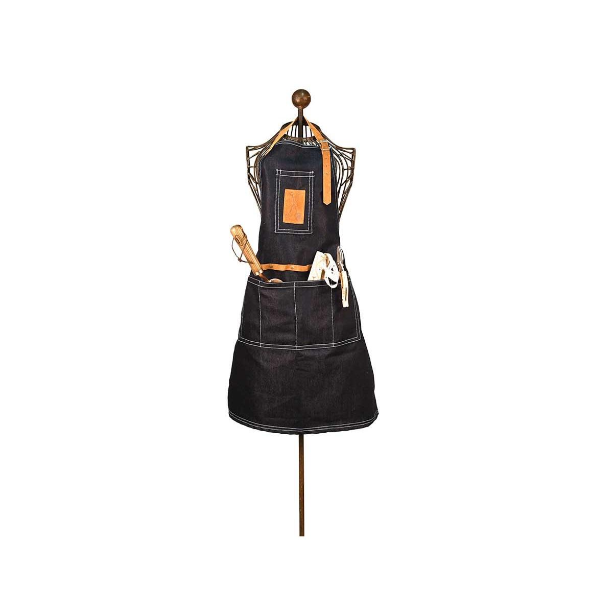 ESSCHERT DESIGN Tablier outils jardin en jean - Esschert Design