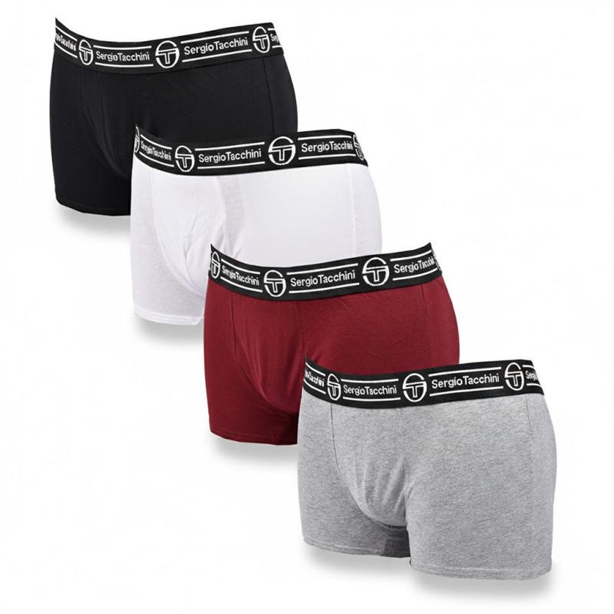 Voir la diapositive 1 : SERGIO TACCHINI Sergio Tacchini Pack de Boxers Homme Lot de 4