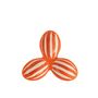 Voir la diapositive 2 : Paris Prix Service Apéritif en Céramique  Granada Rayure  24cm Orange