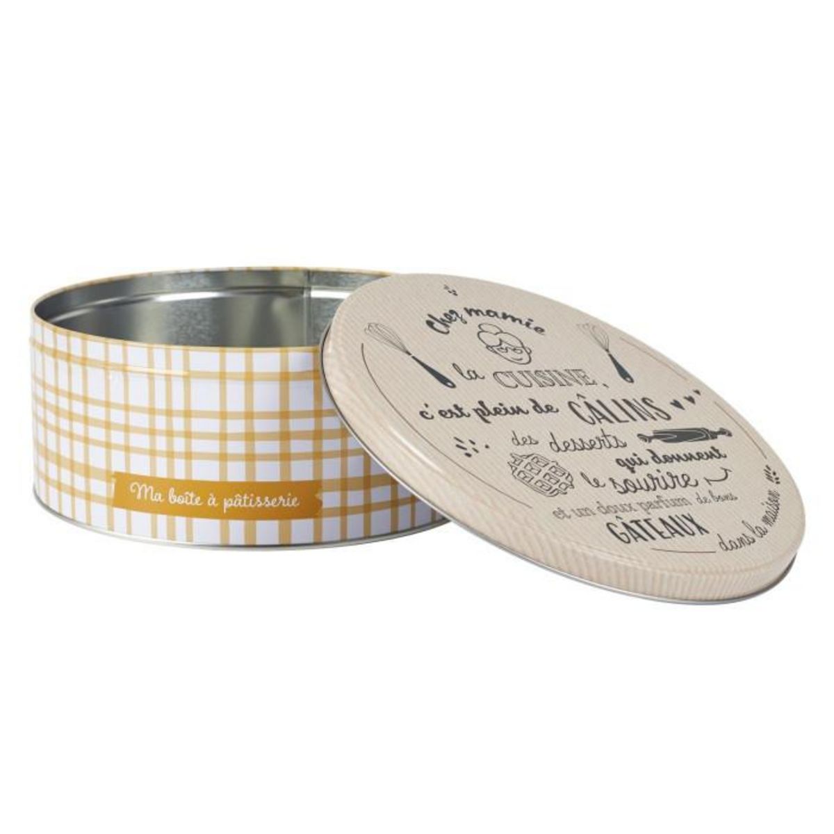 Paris Prix Lot de 3 Boîtes à Biscuits  Mamie Lily  22cm Multicolore