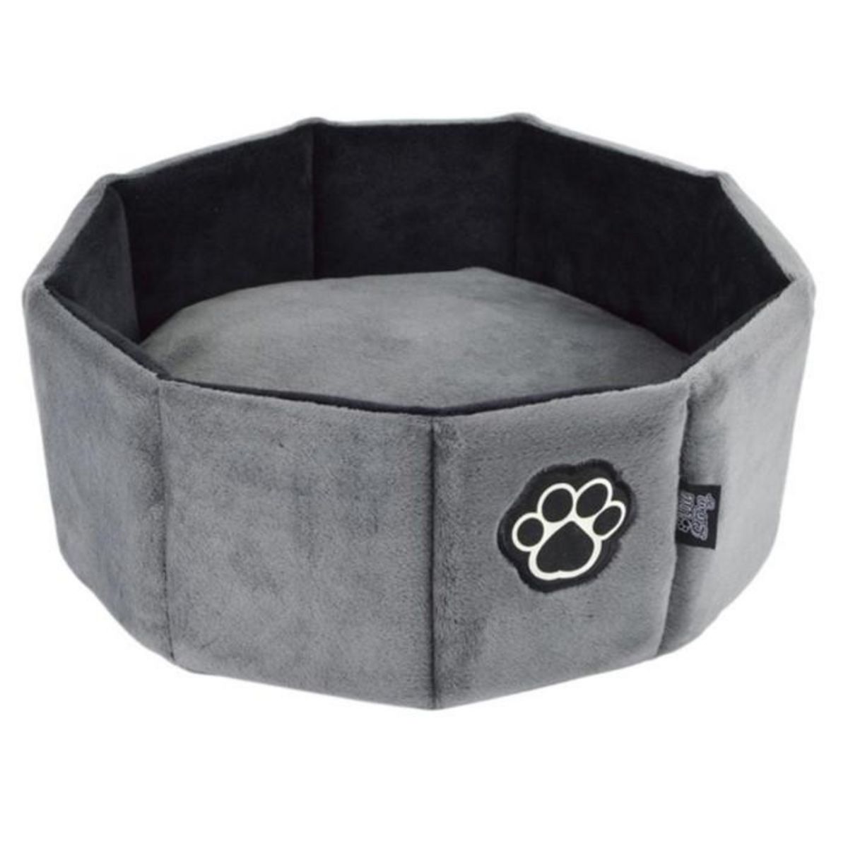Paris Prix Panier Rond pour Chien & Chat  Patchy  38cm Gris