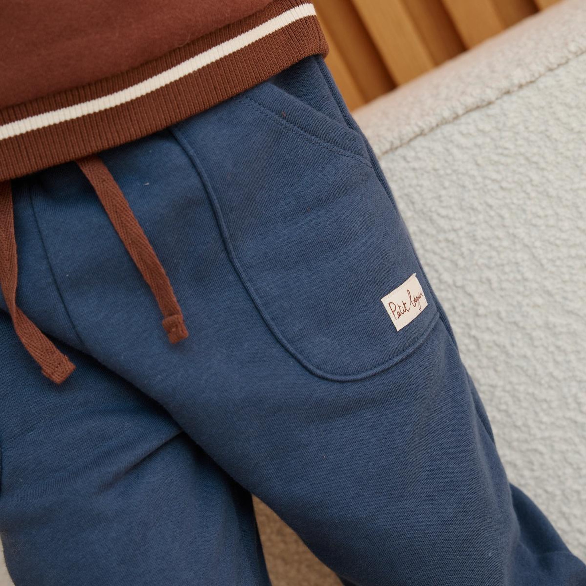 Voir la diapositive 4 : PETIT BEGUIN Pantalon bébé en molleton mathéo