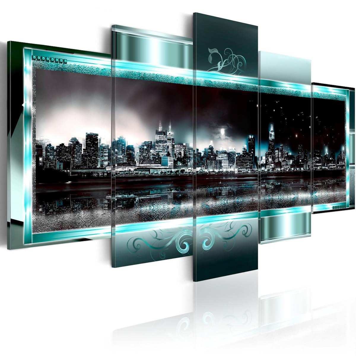 Paris Prix Tableau  New York Turquoise : la Nuit étoilée
