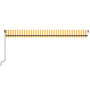 Voir la diapositive 4 : VIDAXL Auvent manuel retractable 600x350 cm Jaune et blanc