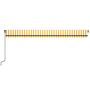 Voir la diapositive 4 : VIDAXL Auvent manuel retractable 600x350 cm Jaune et blanc