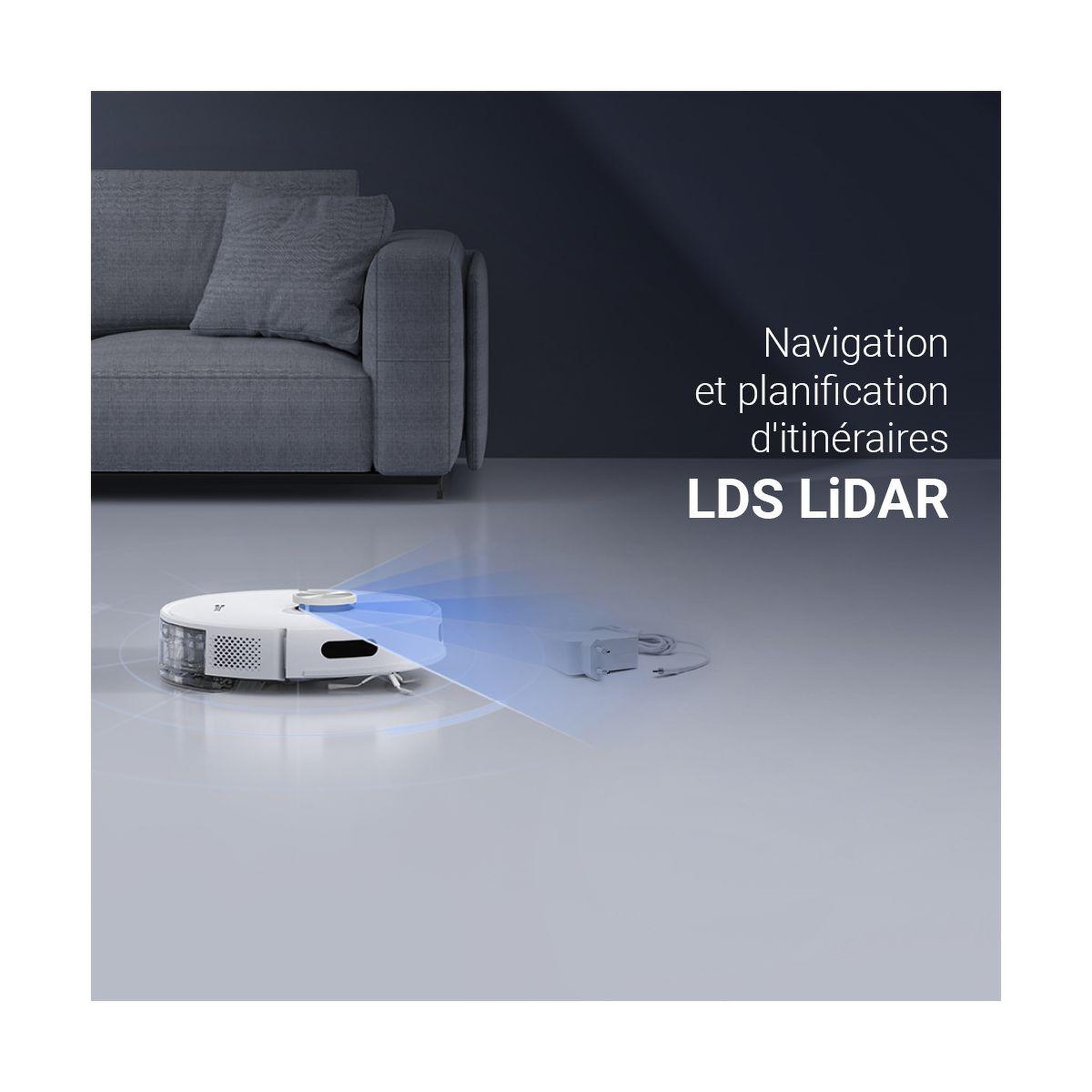 Voir la diapositive 4 : EZVIZ Aspirateur robot RE5