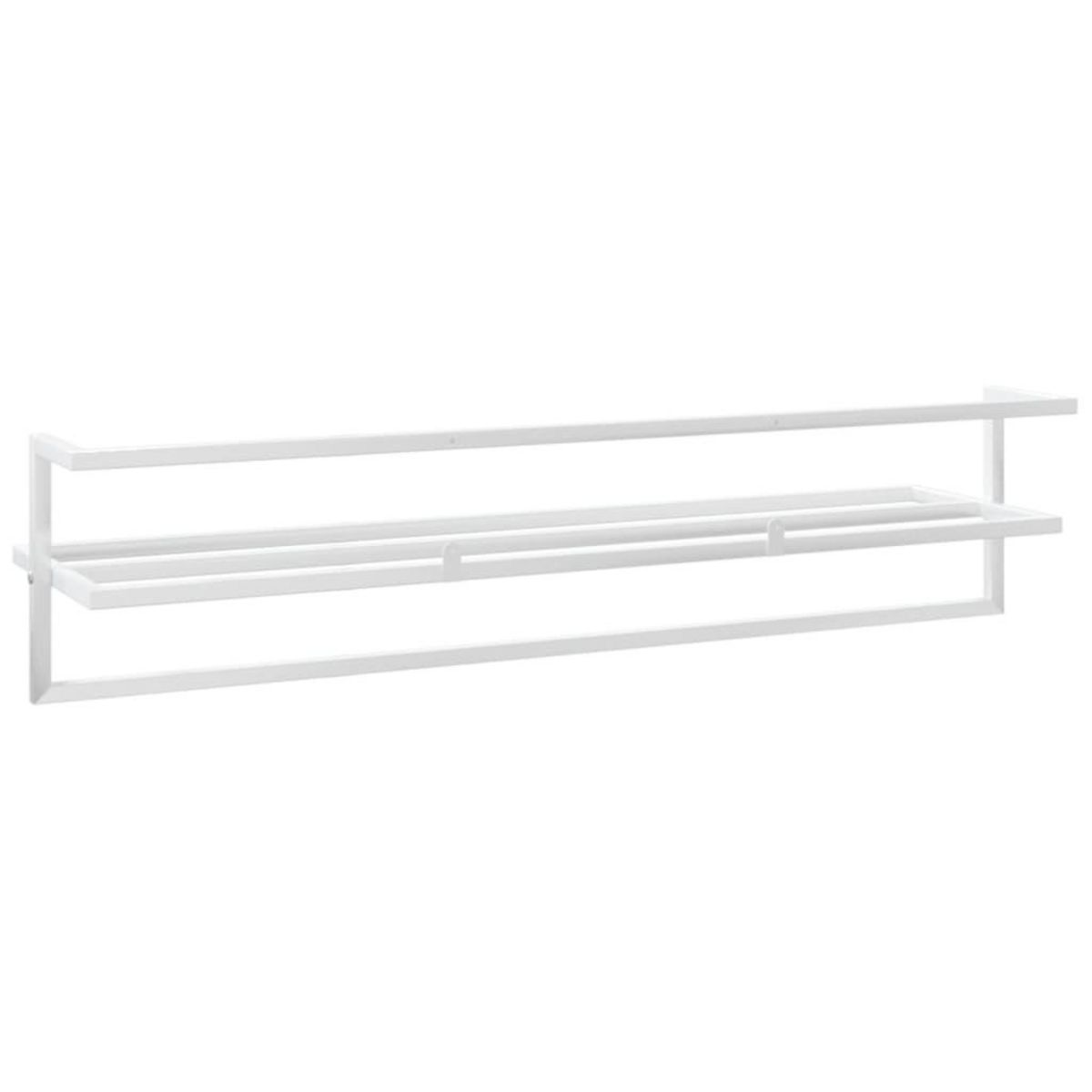 VIDAXL Porte-serviettes Blanc 95x25x22 cm Fer