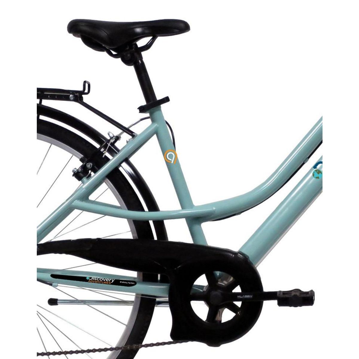 DISCOVERY ADVENTURES VELO - VTC 28'' City Rigide Femme Acier  Discovery Adventures  - 6 vitesses - Enjambement bas - Freins V-brake - Dérailleur Shimano - Potence réglable - Porte-bagages