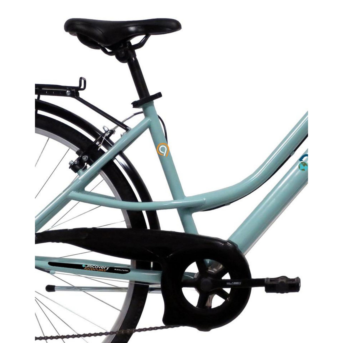 DISCOVERY ADVENTURES VELO - VTC 28'' City Rigide Femme Acier  Discovery Adventures  - 6 vitesses - Enjambement bas - Freins V-brake - Dérailleur Shimano - Potence réglable - Porte-bagages