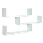 ID MARKET Etagère murale multiposition LOU blanche