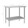 Voir la diapositive 6 : VIDAXL Table de travail de cuisine 100x60x85 cm Acier inoxydable