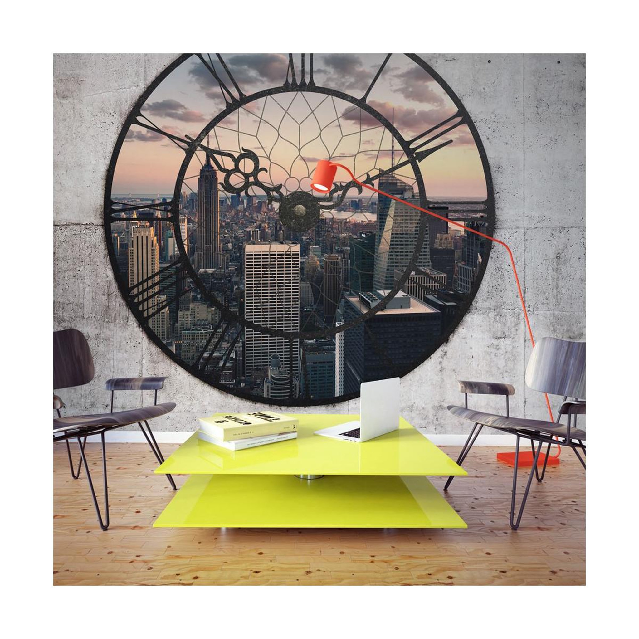 Voir la diapositive 1 : Paris Prix Papier peint  nyc time zone ii  270x400cm