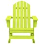 Voir la diapositive 2 : VIDAXL Chaise a bascule de jardin Adirondack bois de sapin massif vert
