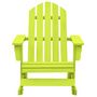 Voir la diapositive 2 : VIDAXL Chaise a bascule de jardin Adirondack bois de sapin massif vert