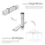 Voir la diapositive 4 : tectake Tonnelle 3 x 3 m blanc
