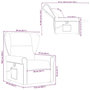 Voir la diapositive 6 : VIDAXL Fauteuil de massage inclinable gris nuage tissu