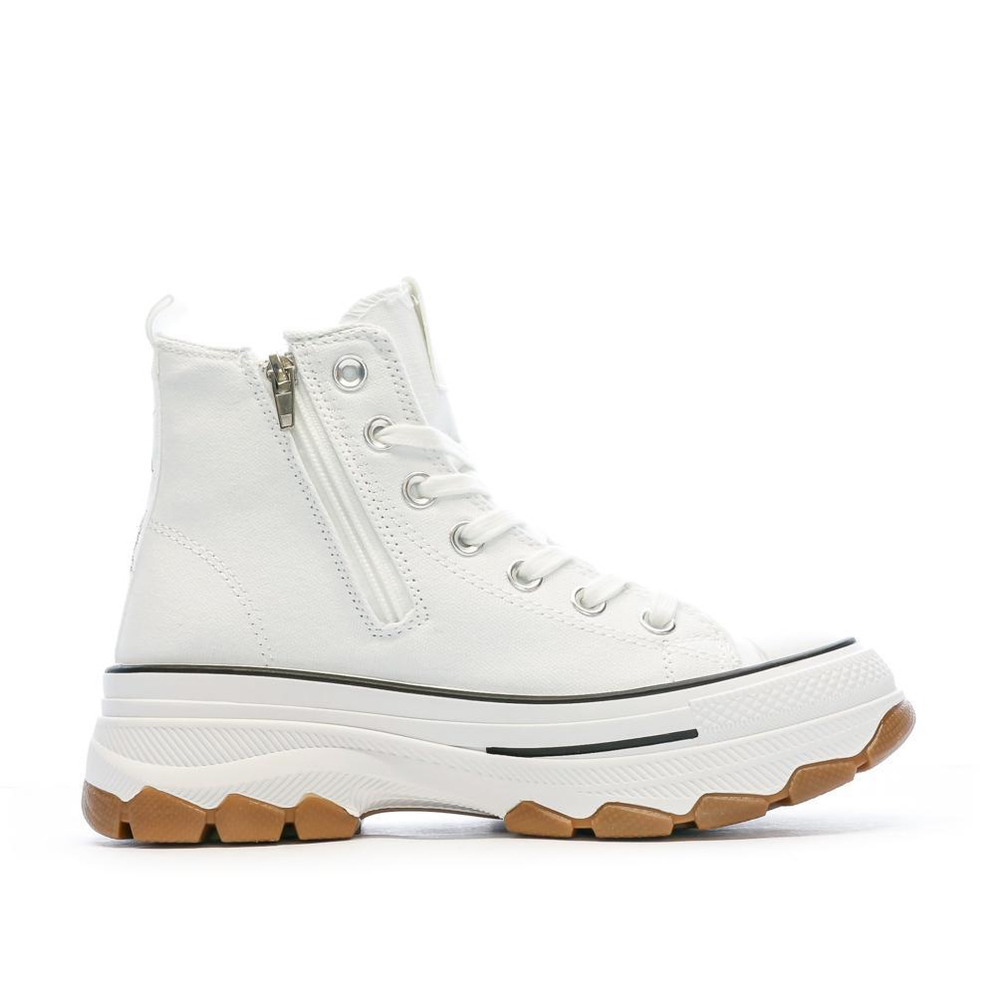 Voir la diapositive 2 : REFRESH Baskets Blanche Femme Refresh Lona