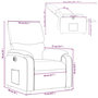 Voir la diapositive 6 : VIDAXL Fauteuil inclinable electrique Marron Similicuir
