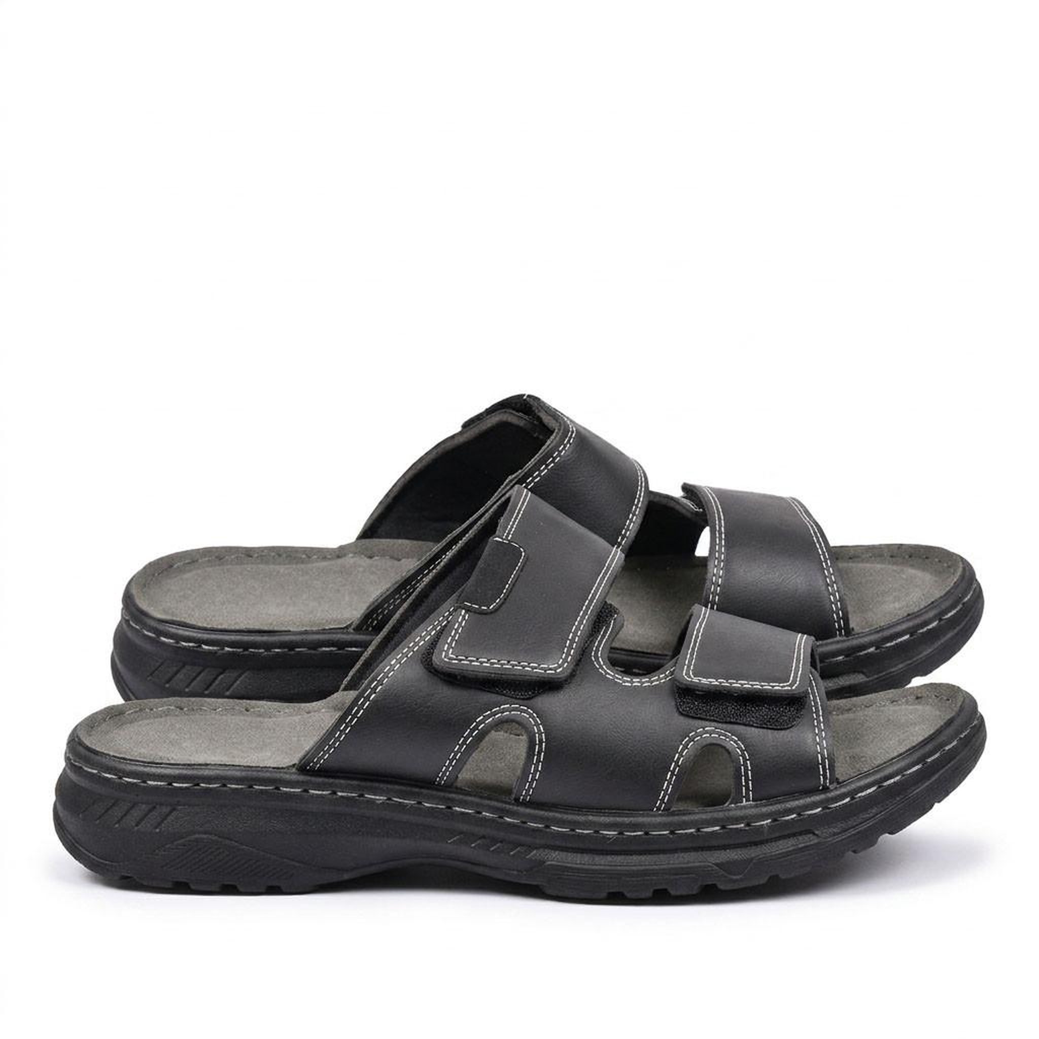 Voir la diapositive 3 : OZABI OZABI Sandales Homme Confort Double Scratch Antidérapantes Été