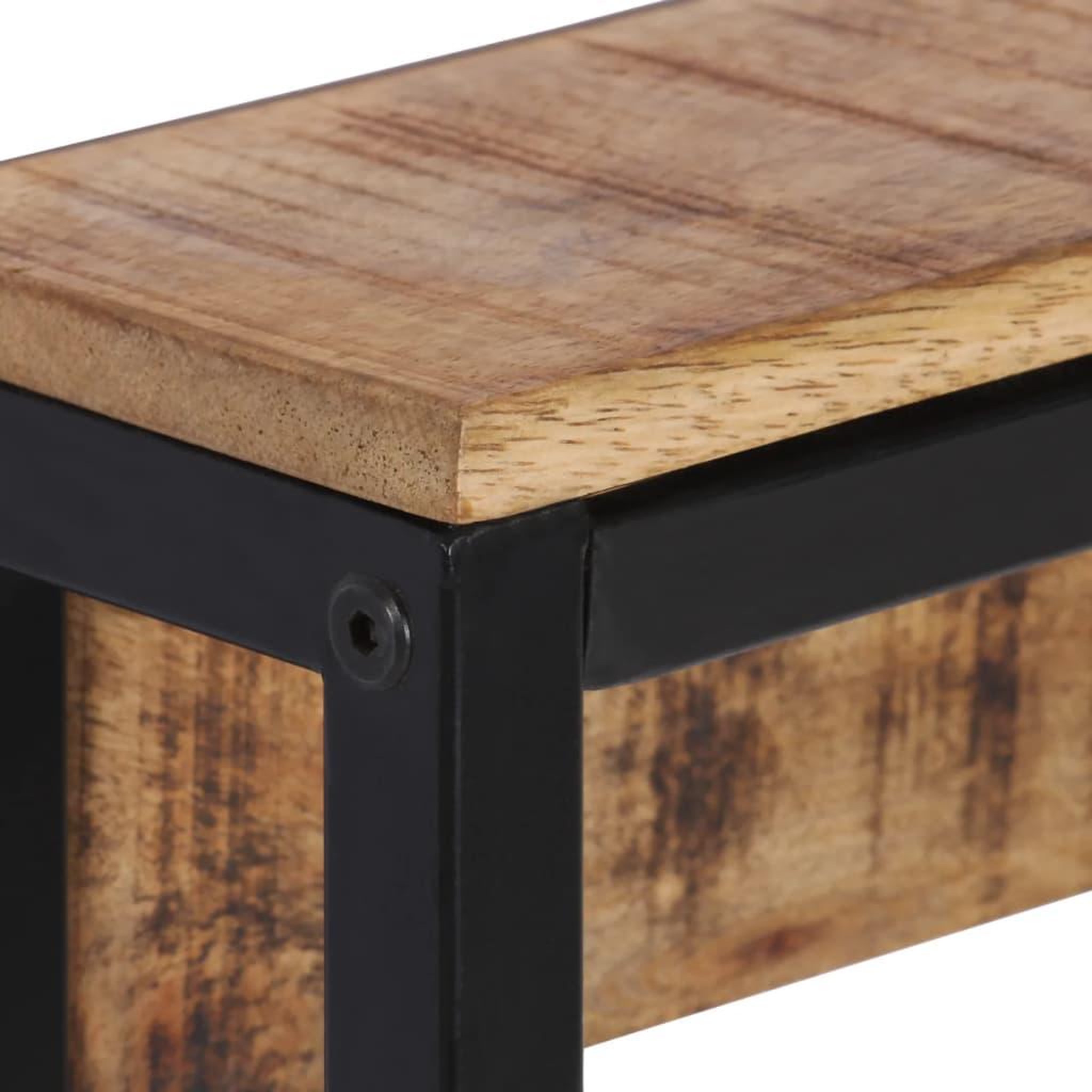 Voir la diapositive 4 : VIDAXL Porte-manteau 87x10x27 cm bois de manguier massif brut