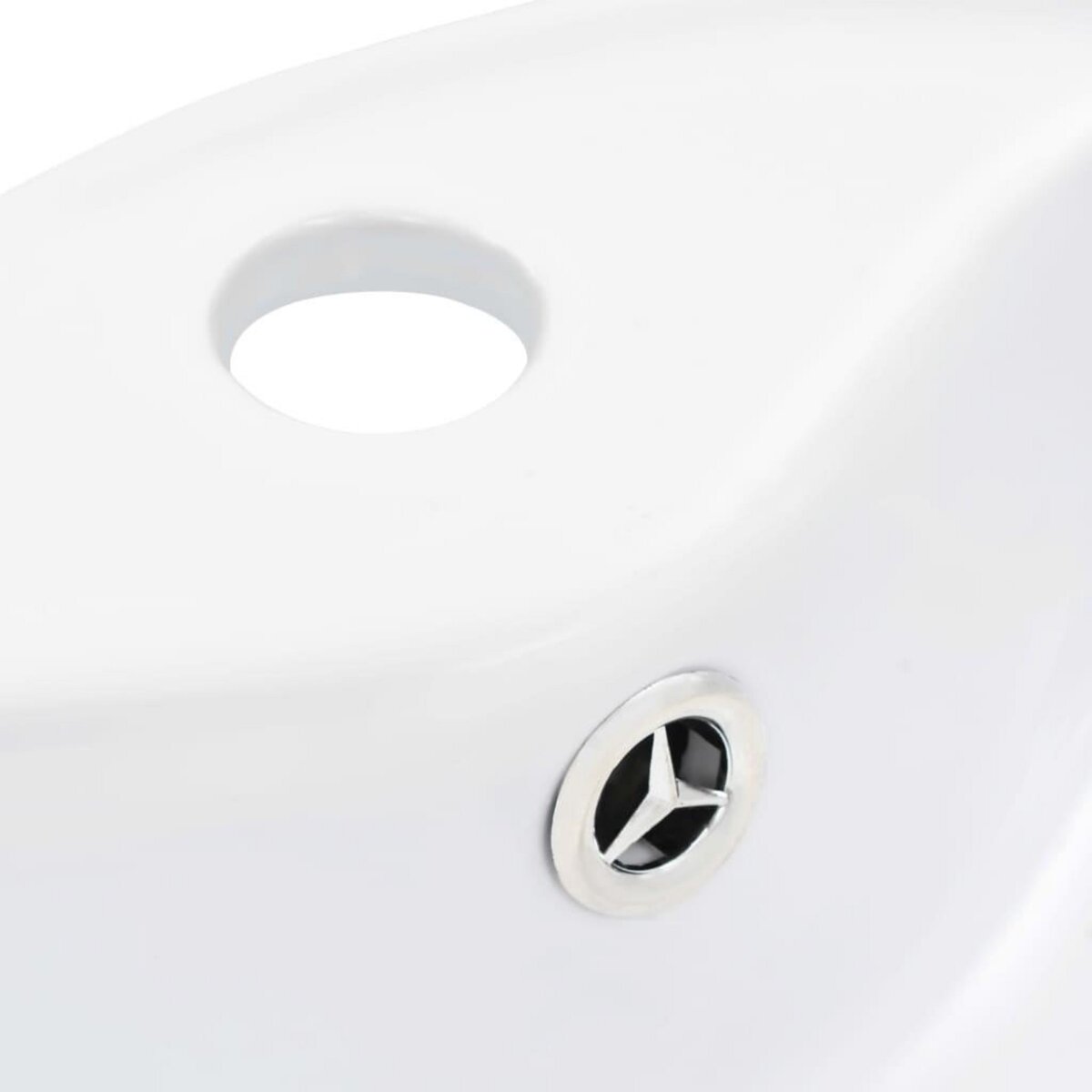 VIDAXL Lavabo avec trop-plein 36x13 cm Ceramique Blanc