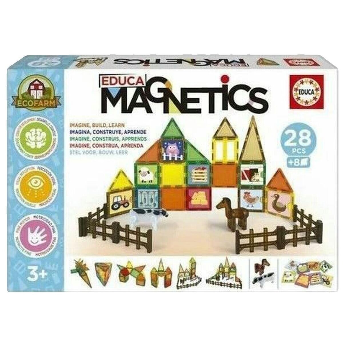 EDUCA Jeux de construction Educa-Borras Magnetics Ecofarm
