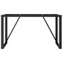 Voir la diapositive 4 : VIDAXL Pieds de table a manger cadre en O 120x60x73 cm acier