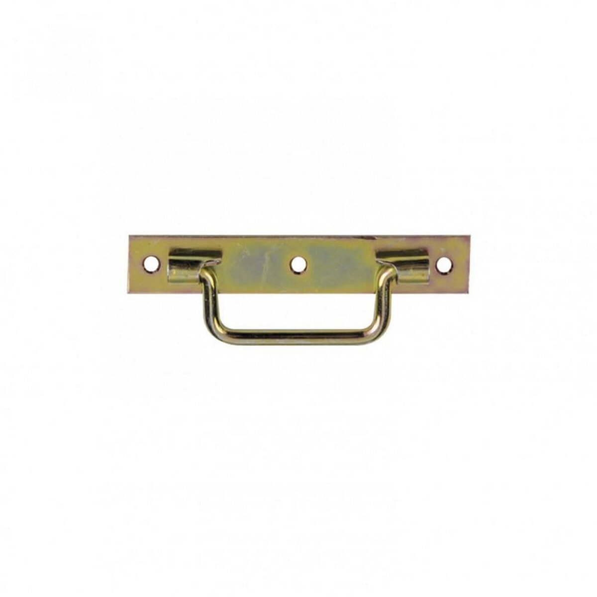 CENTRALE BRICO Poignée sur platine acier zingué, H.25 x L.160 x P.10 mm