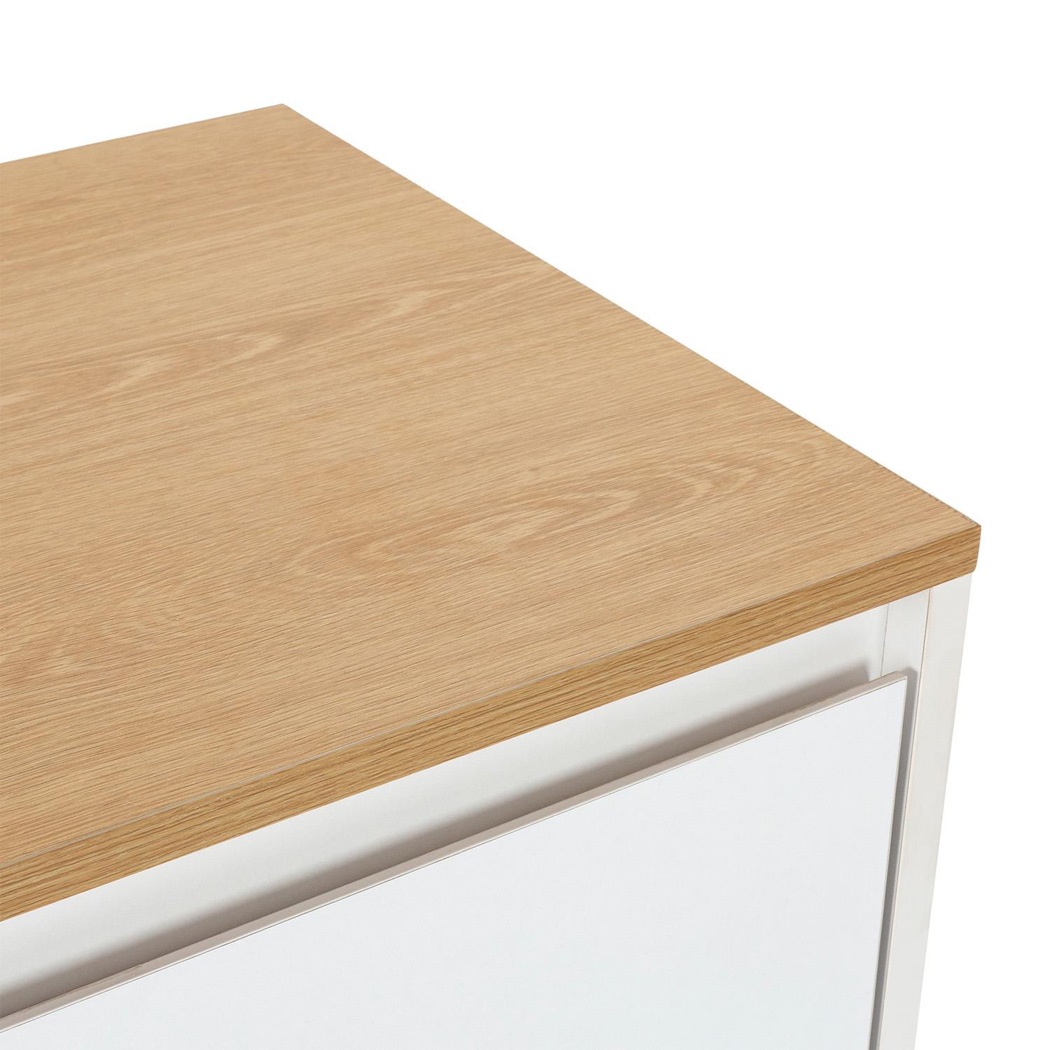 Voir la diapositive 5 : VS VENTA-STOCK Buffet Desi 3 portes couleur Blanc
