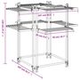 Voir la diapositive 6 : VIDAXL Sechoir a linge 107x107x120 cm aluminium