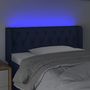 Voir la diapositive 4 : VIDAXL Tete de lit a LED Bleu 103x16x78/88 cm Tissu