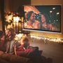 Voir la diapositive 2 : HOMCOM Écran de projection avec support trépied réglable en hauteur home-cinéma vidéo projecteur format 16:9 100 pouces blanc noir