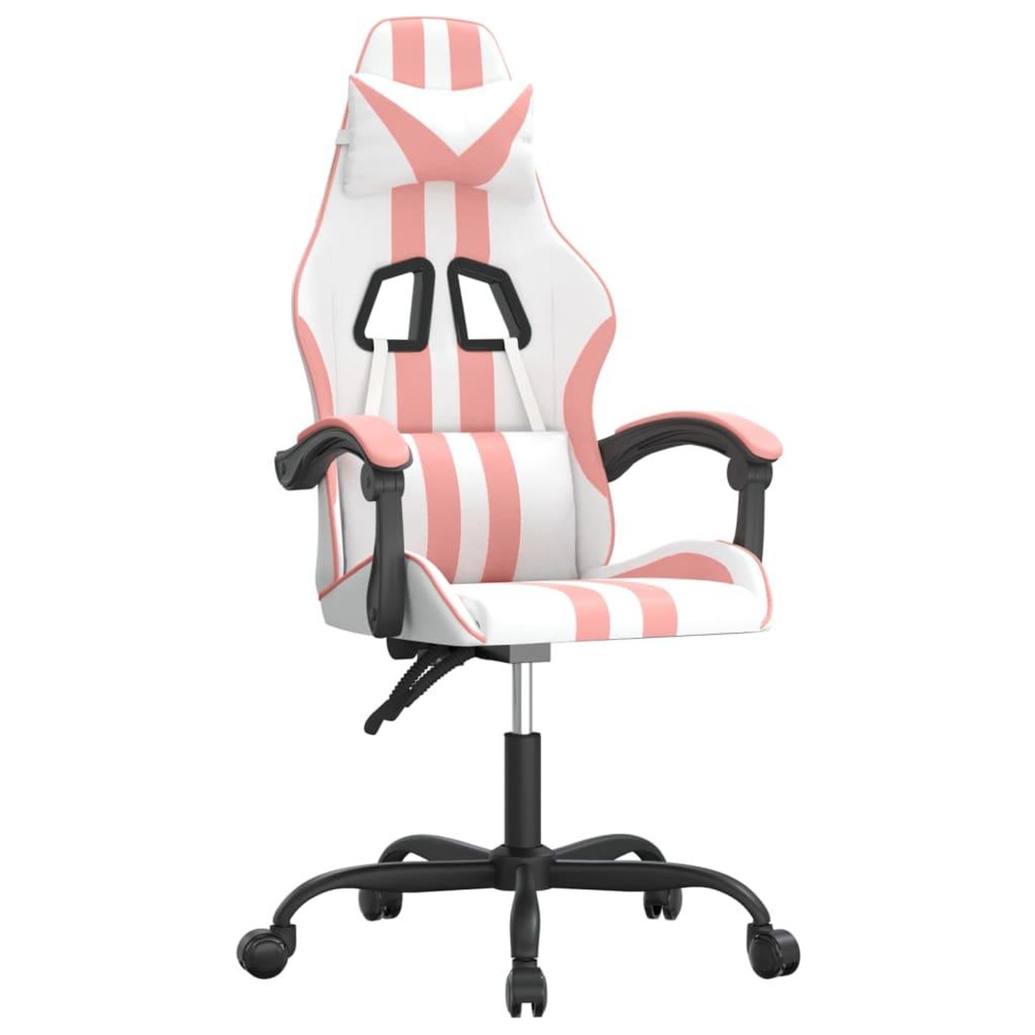 Voir la diapositive 2 : VIDAXL Chaise de jeu Blanc et rose Similicuir