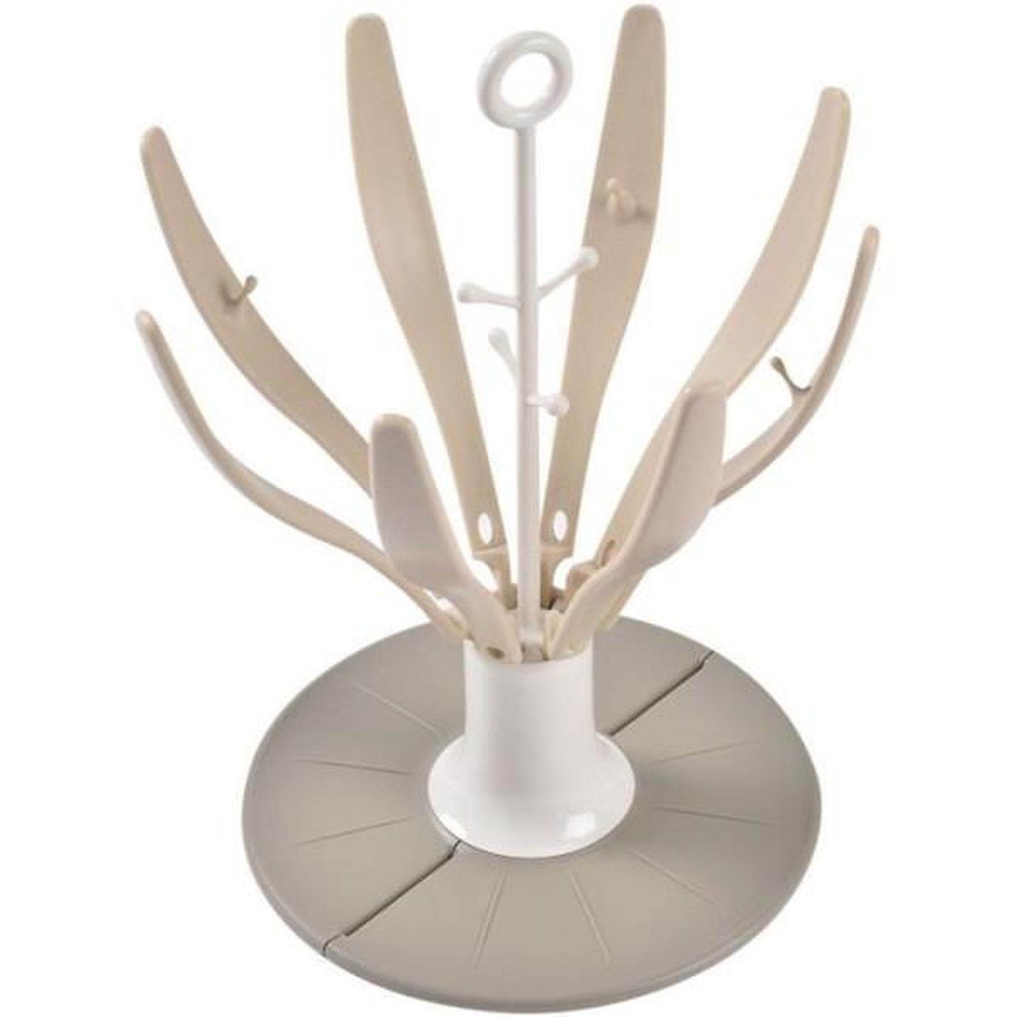 MARKET24 Egoutte-biberons pliable flower - beaba - jusqu'a 8 biberons - argile