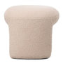 Voir la diapositive 3 : Paris Prix Pouf Tissu Bouclette  Aria  46cm Beige