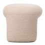 Voir la diapositive 3 : Paris Prix Pouf Tissu Bouclette  Aria  46cm Beige