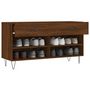 Voir la diapositive 4 : VIDAXL Banc à chaussures chêne marron 102x35x55 cm bois d ingénierie