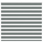 VIDAXL Store zebre gris fonce largeur du tissu 160,9 cm polyester