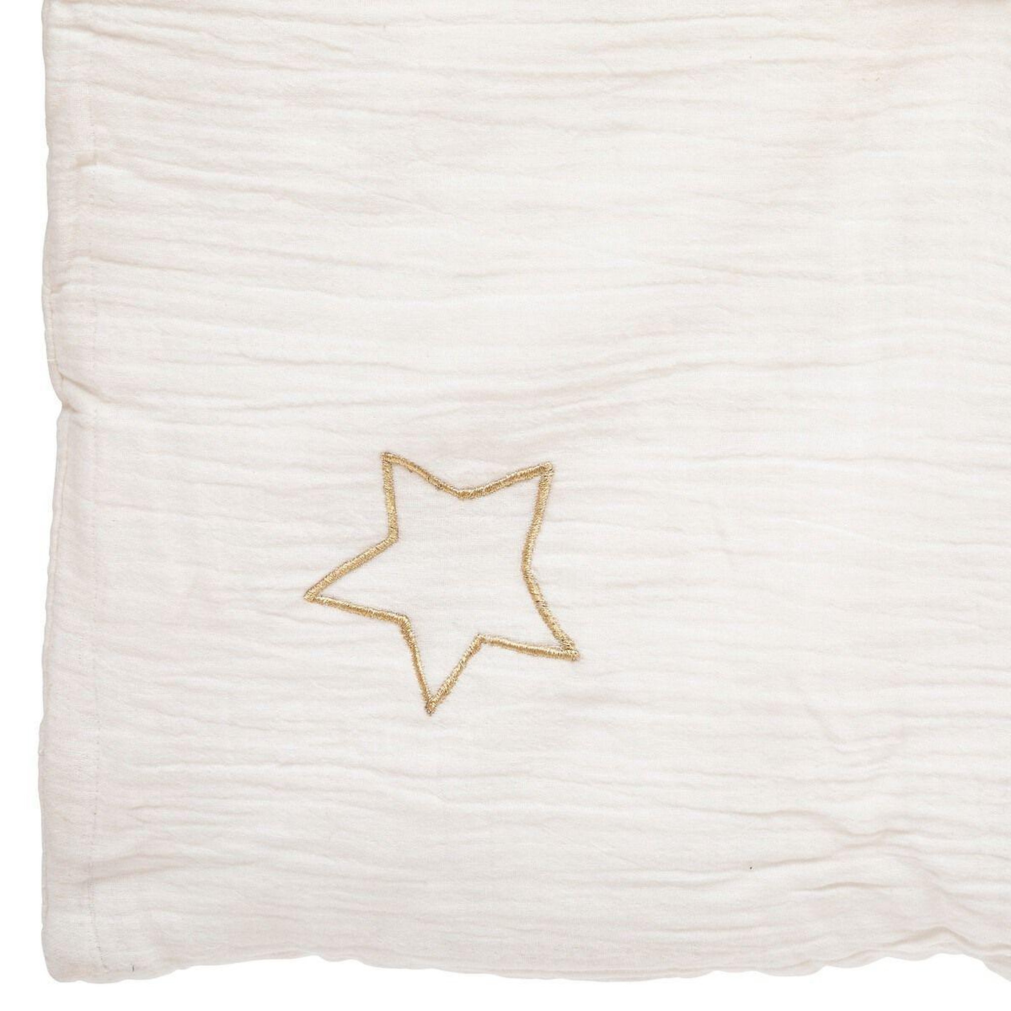 Voir la diapositive 2 : Atmosphera Kids Édredon en coton  enfant  100x140cm blanc