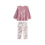 Voir la diapositive 1 : Petit Béguin Pyjama enfant 2 pièces en velours rose Louisa