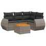 Voir la diapositive 2 : VIDAXL Salon de jardin 5 pcs avec coussins gris resine tressee