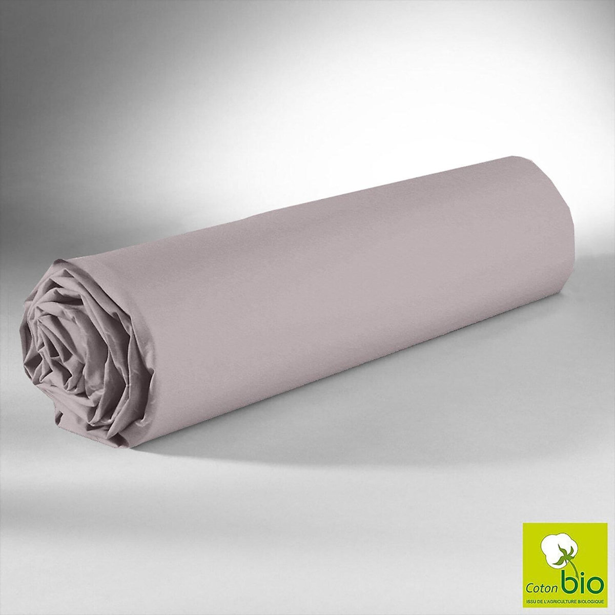 Home collection Drap housse 100% coton bio 57fils