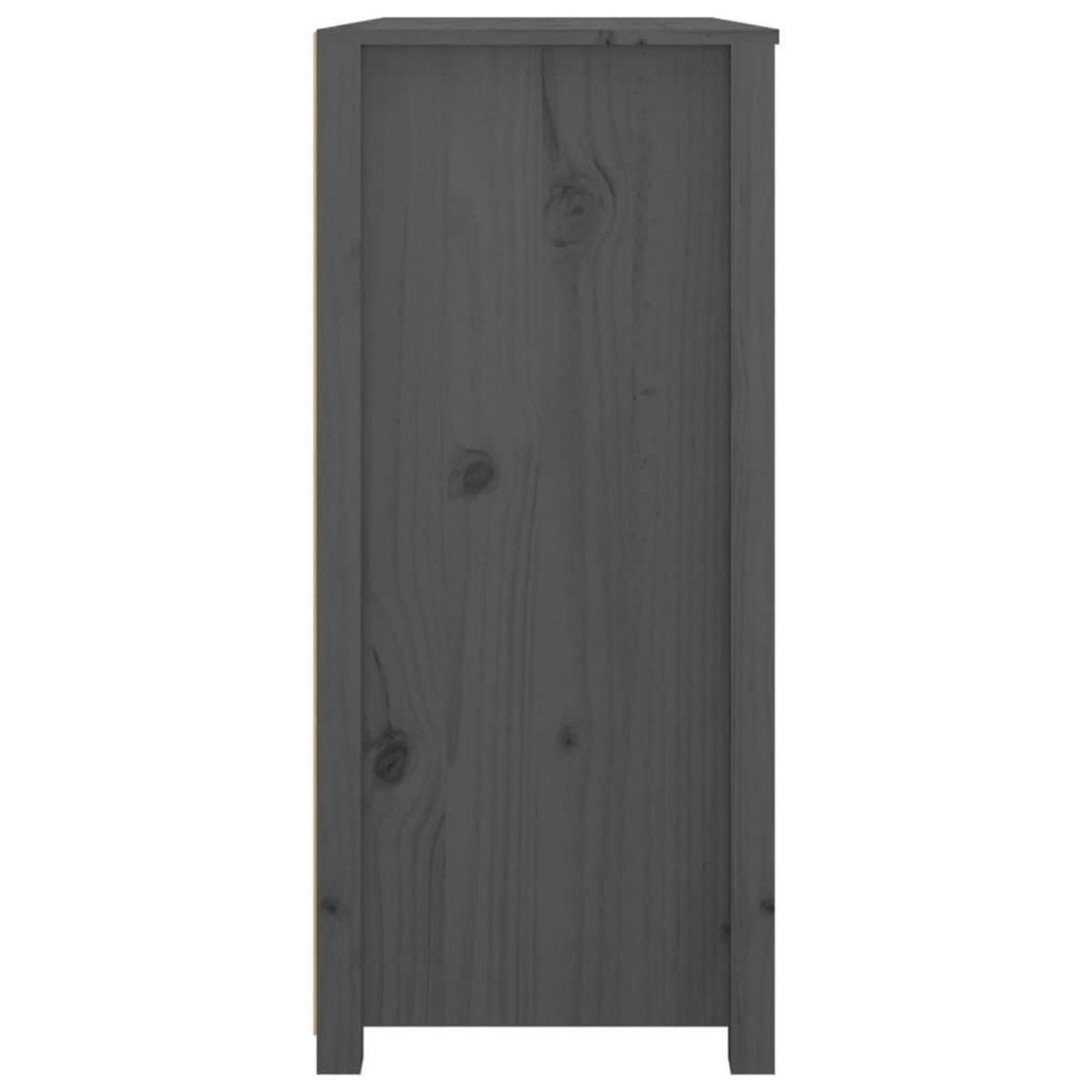 VIDAXL Armoire laterale Gris 100x40x90 cm Bois de pin massif