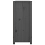 Voir la diapositive 5 : VIDAXL Armoire laterale Gris 100x40x90 cm Bois de pin massif