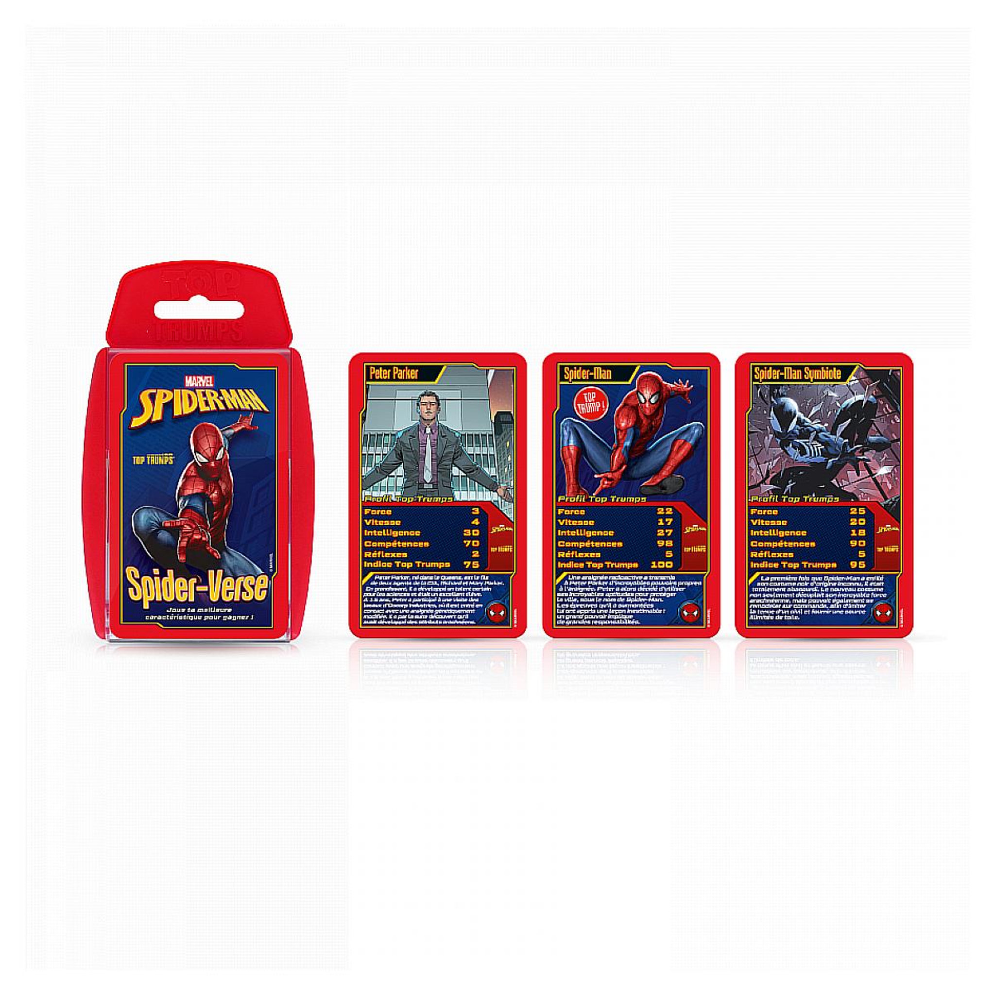Voir la diapositive 2 : Winning Moves Top trumps spider-man jeux ed bataille