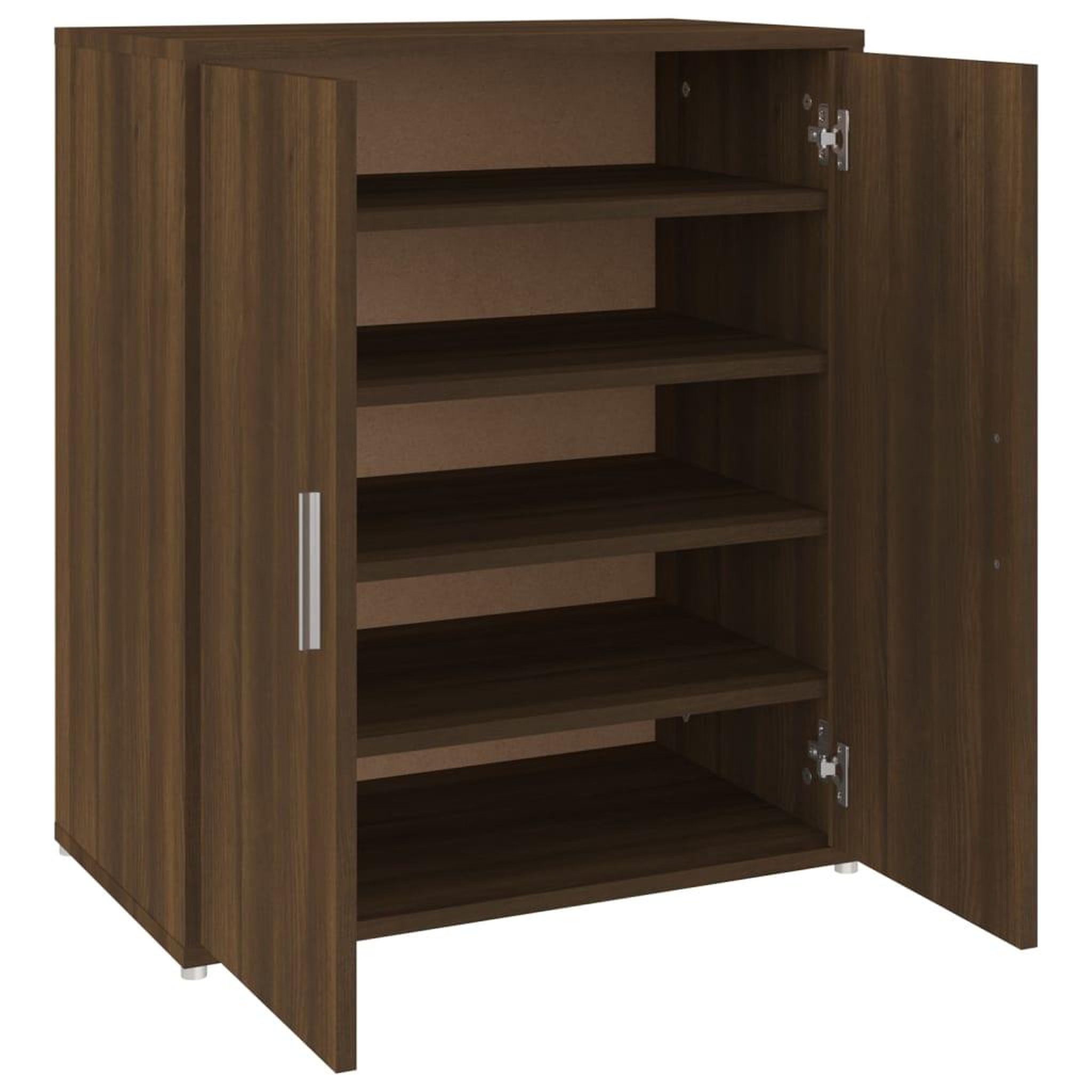 Voir la diapositive 2 : VIDAXL Meuble a chaussures Chene marron 60x35x70 cm Bois d'ingenierie