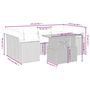 Voir la diapositive 3 : VIDAXL Salon de jardin avec coussins 7 pcs beige resine tressee