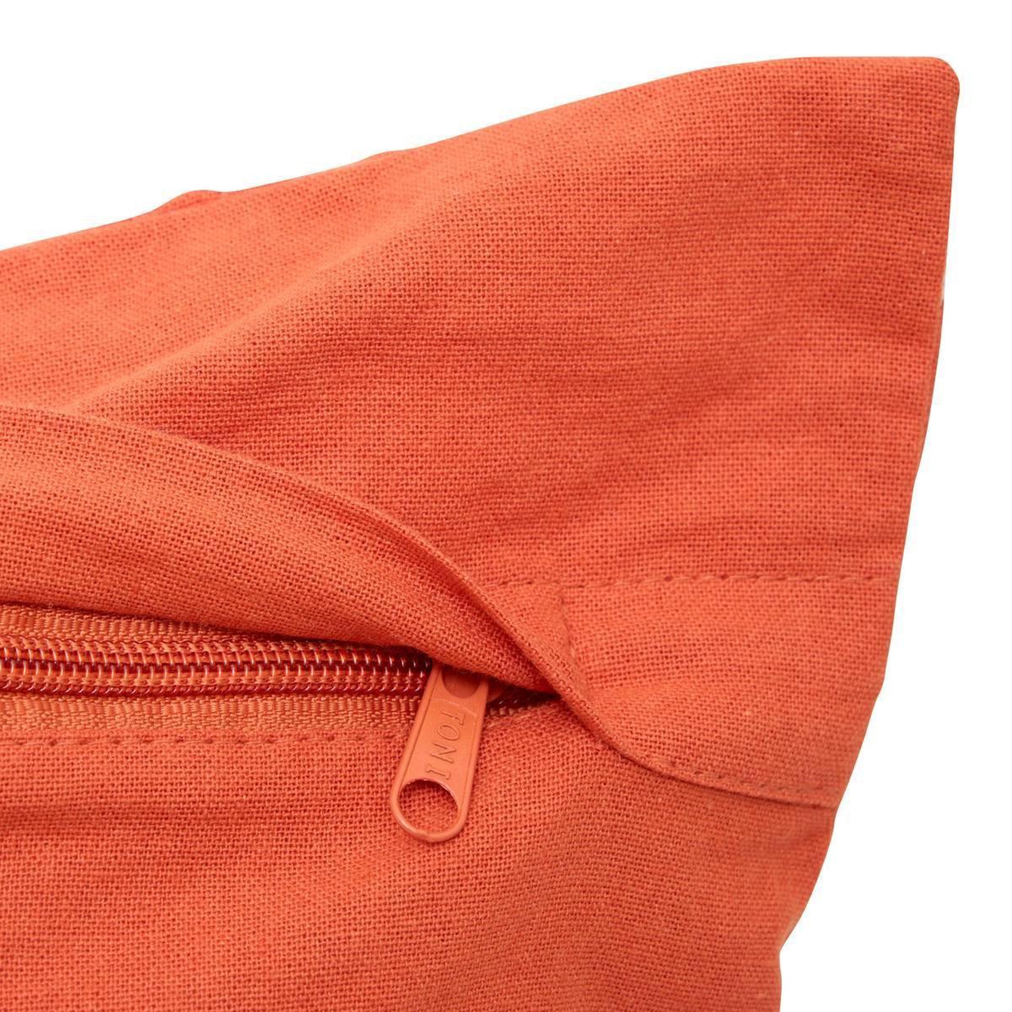 Voir la diapositive 3 : ATMOSPHERA Coussin déco en coton  nippon line  38x58cm orange