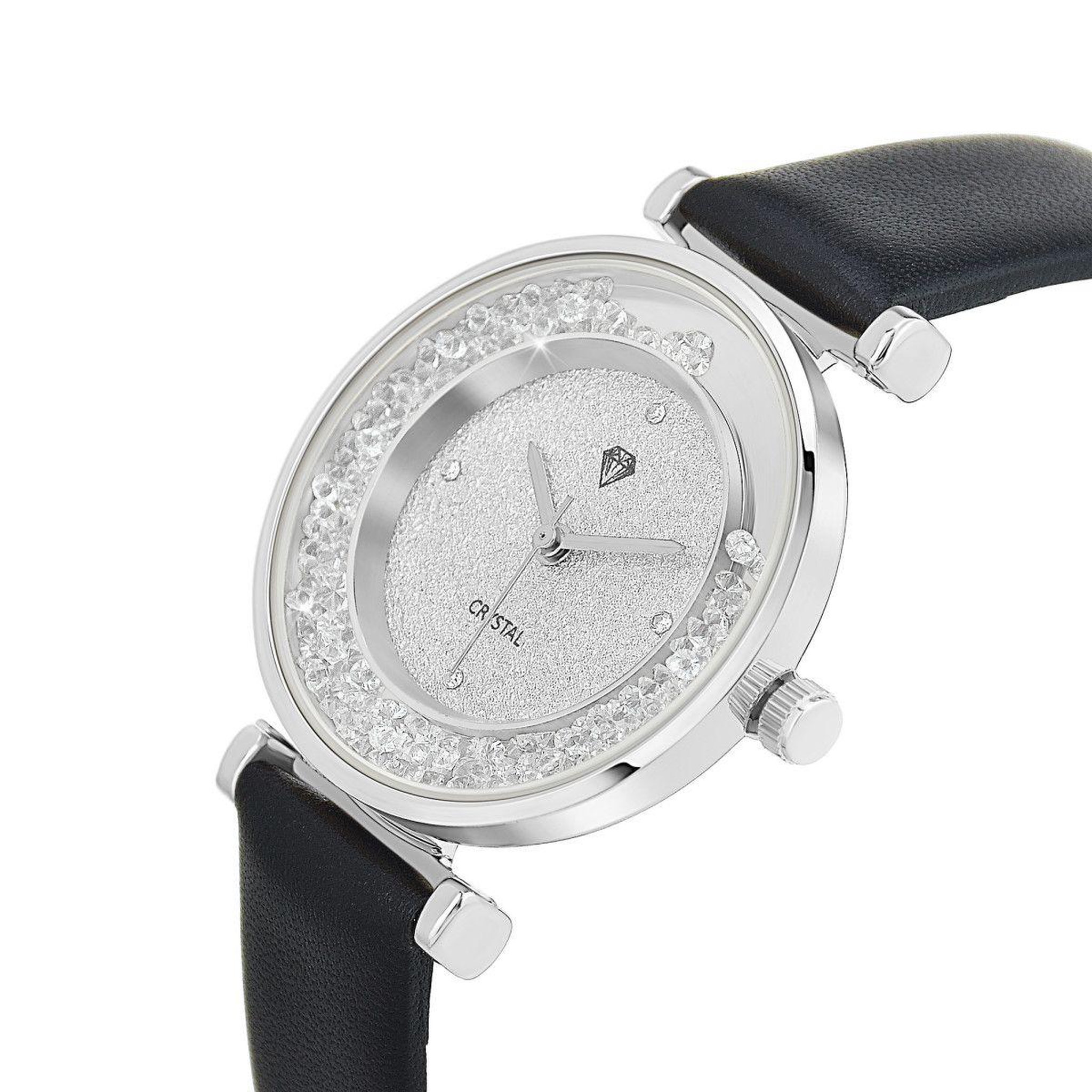 Voir la diapositive 2 : SC CRYSTAL Montre Helèna élégante ornée de Cristaux scintillants