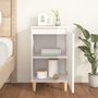 Voir la diapositive 3 : VIDAXL Table de chevet blanc brillant 40x35x70 cm bois d'ingenierie